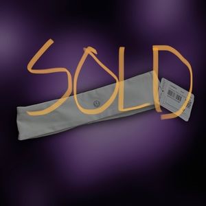 white Lululemon headband
